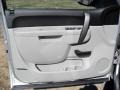 Light Titanium/Ebony 2010 Chevrolet Silverado 1500 LT Crew Cab Door Panel