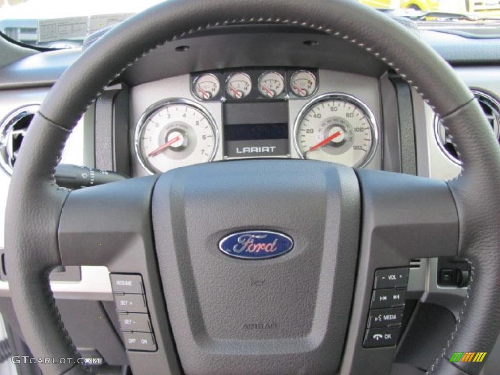 2010 F150 Lariat SuperCrew 4x4 - Oxford White / Black photo #22