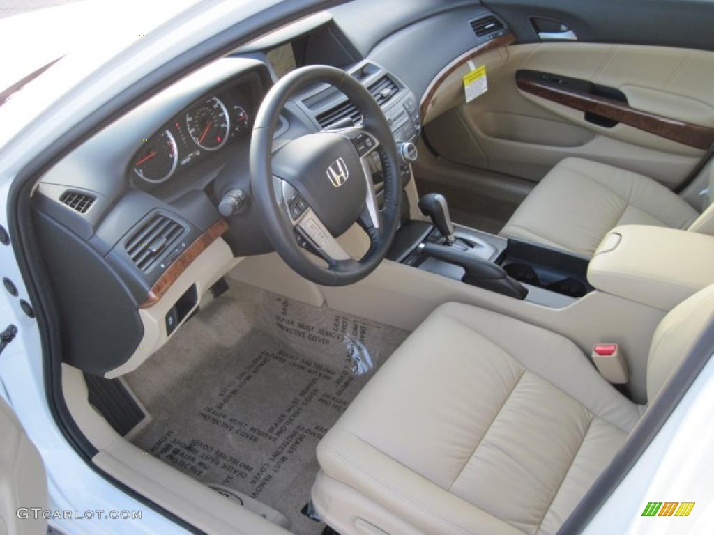 Ivory Interior 2011 Honda Accord EX-L V6 Sedan Photo #38639918