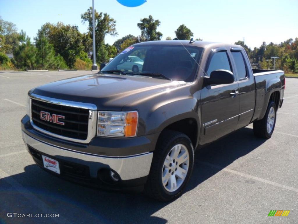 Medium Brown Metallic 2008 GMC Sierra 1500 SLE Extended Cab Exterior Photo #38640426