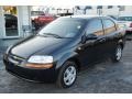 2005 Black Chevrolet Aveo LS Sedan  photo #1