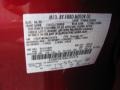 U6: Red Candy Metallic 2010 Ford Taurus SHO AWD Color Code