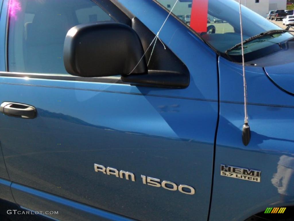 2006 Ram 1500 SLT Mega Cab 4x4 - Atlantic Blue Pearl / Medium Slate Gray photo #25