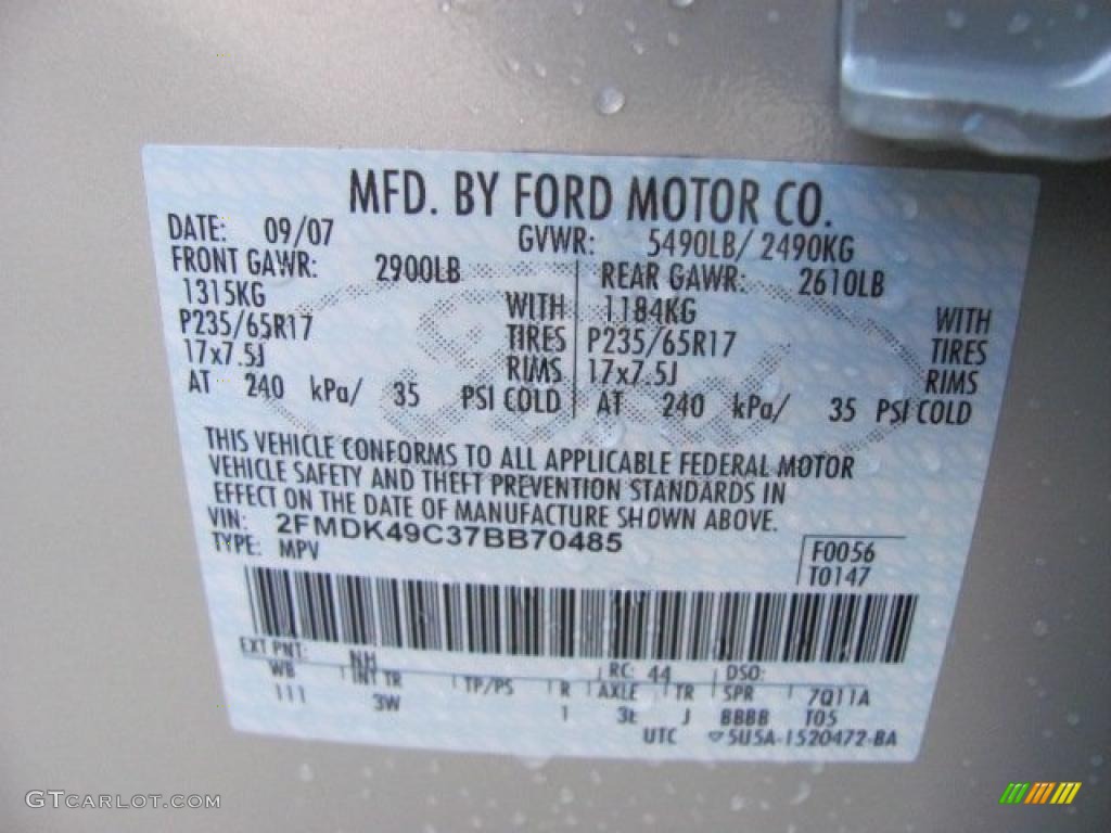 2007 Edge Color Code NH for Light Sage Metallic Photo #38642578