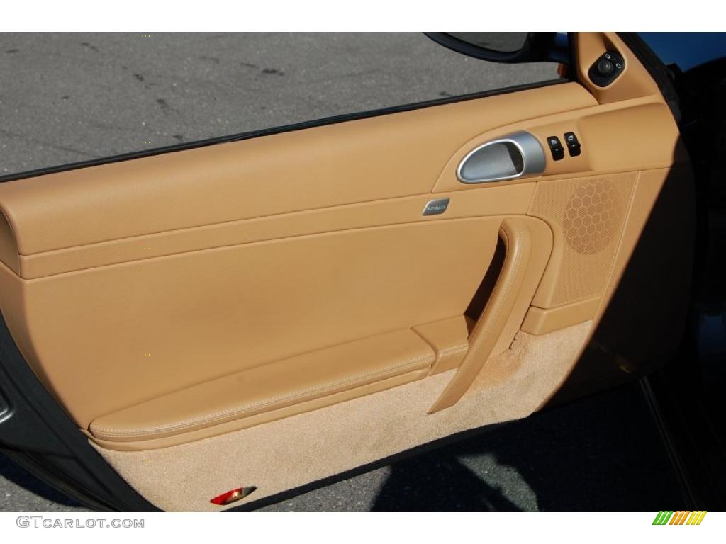 2008 Porsche 911 Carrera S Coupe Sand Beige Door Panel Photo #38642990