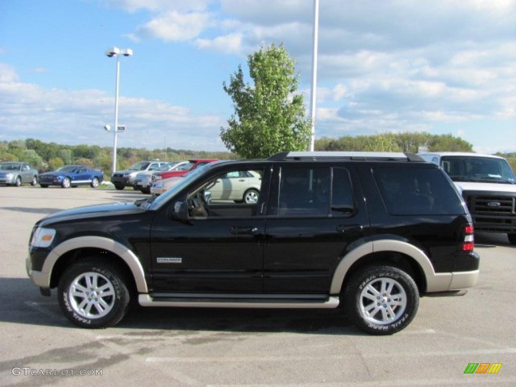 Black 2007 Ford Explorer Eddie Bauer 4x4 Exterior Photo #38643114