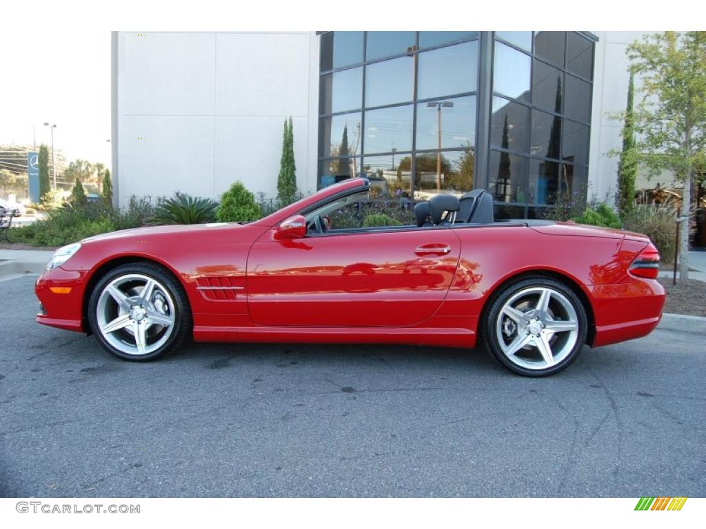 Mars Red 2009 Mercedes-Benz SL 550 Roadster Exterior Photo #38643682
