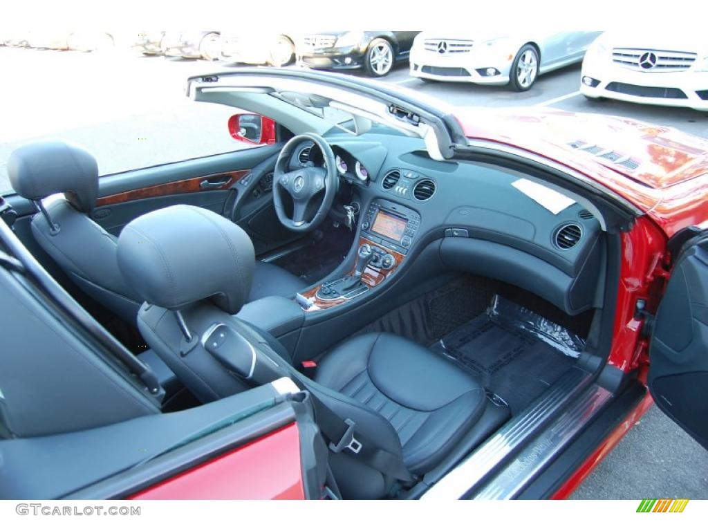 2009 SL 550 Roadster - Mars Red / Black photo #9