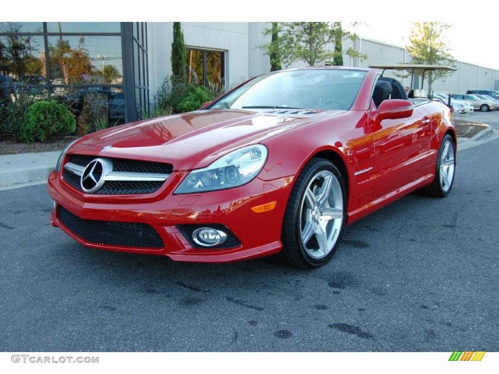 Mars Red 2009 Mercedes-Benz SL 550 Roadster Exterior Photo #38643866