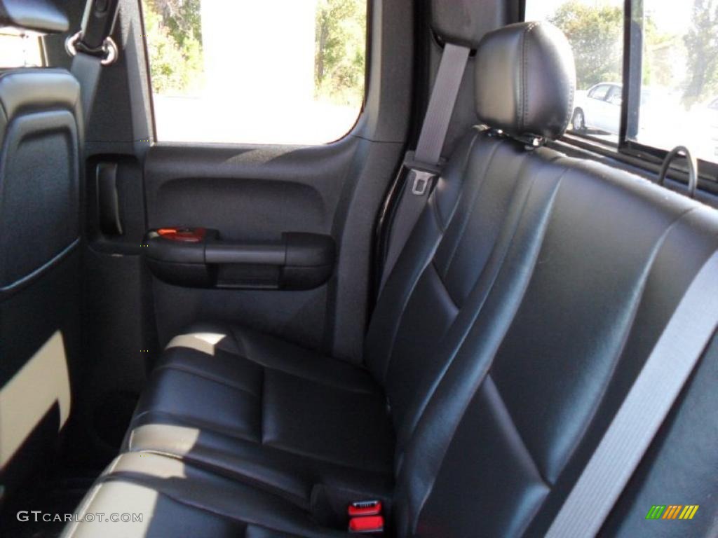 Ebony Interior 2008 Chevrolet Silverado 1500 LTZ Extended Cab Photo #38644074