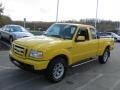 Screaming Yellow 2007 Ford Ranger Sport SuperCab 4x4 Exterior