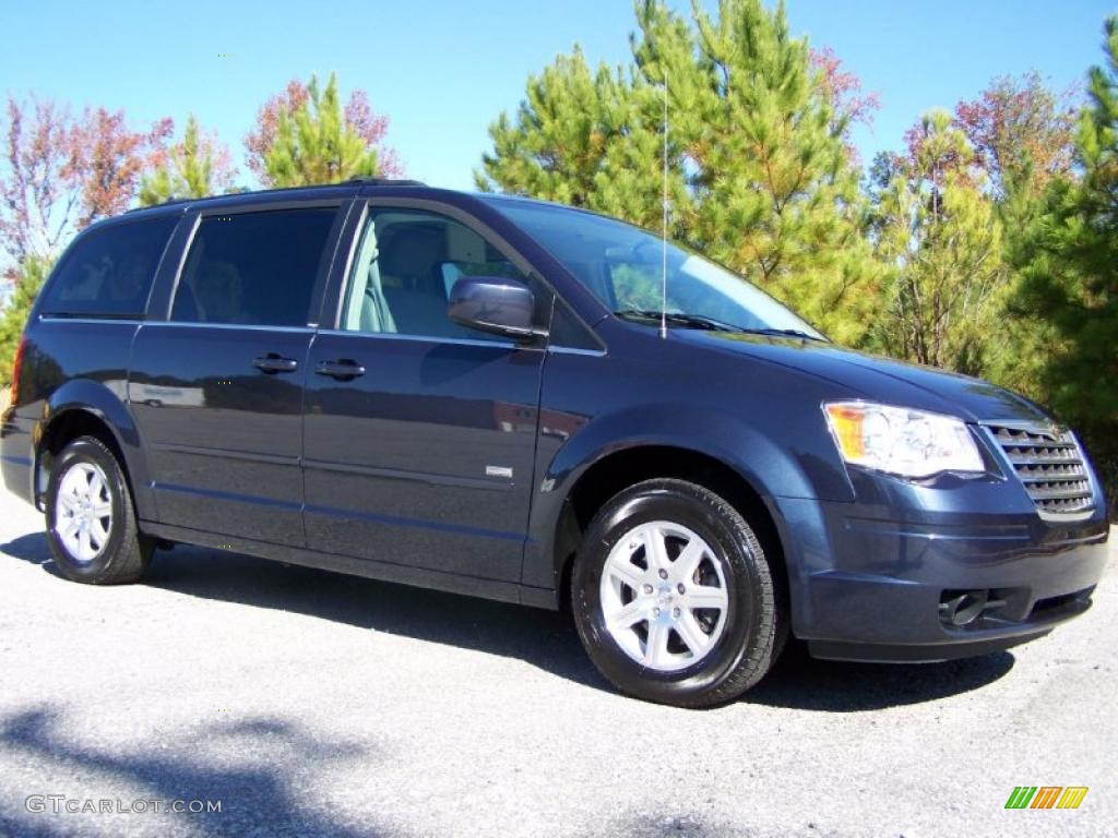 2008 Town & Country Touring Signature Series - Modern Blue Pearlcoat / Medium Slate Gray/Light Shale photo #1