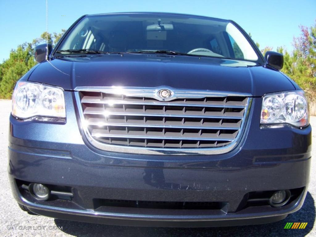 2008 Town & Country Touring Signature Series - Modern Blue Pearlcoat / Medium Slate Gray/Light Shale photo #15