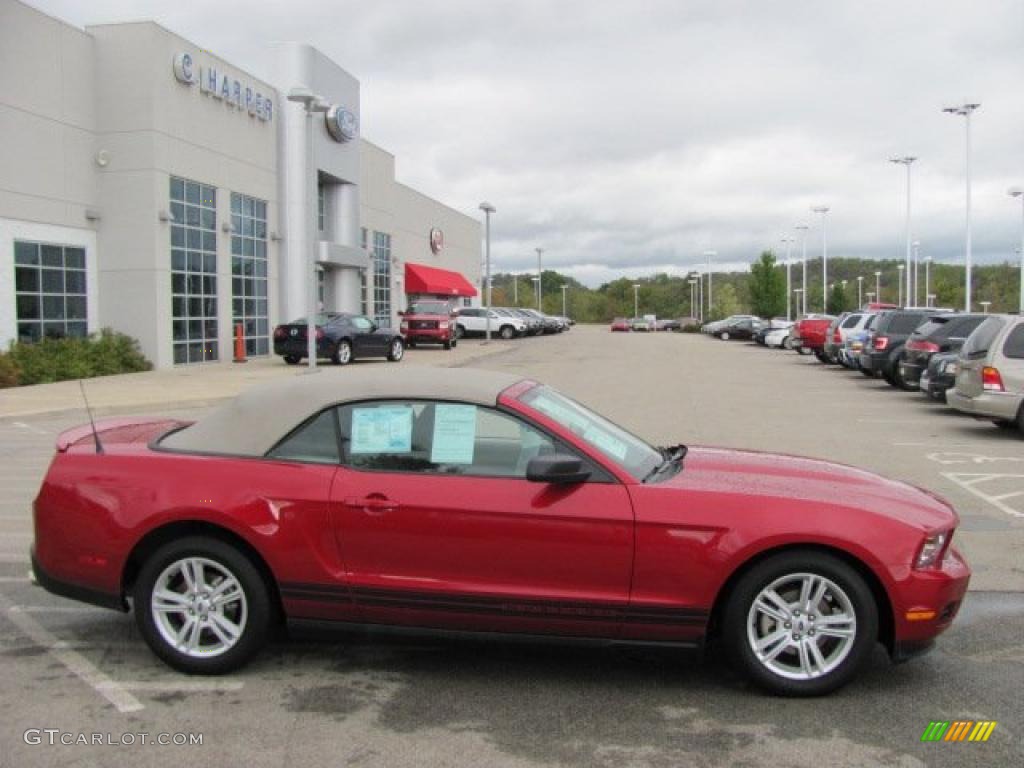 Red Candy Metallic 2010 Ford Mustang V6 Convertible Exterior Photo #38645310