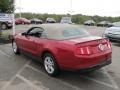 2010 Red Candy Metallic Ford Mustang V6 Convertible  photo #7
