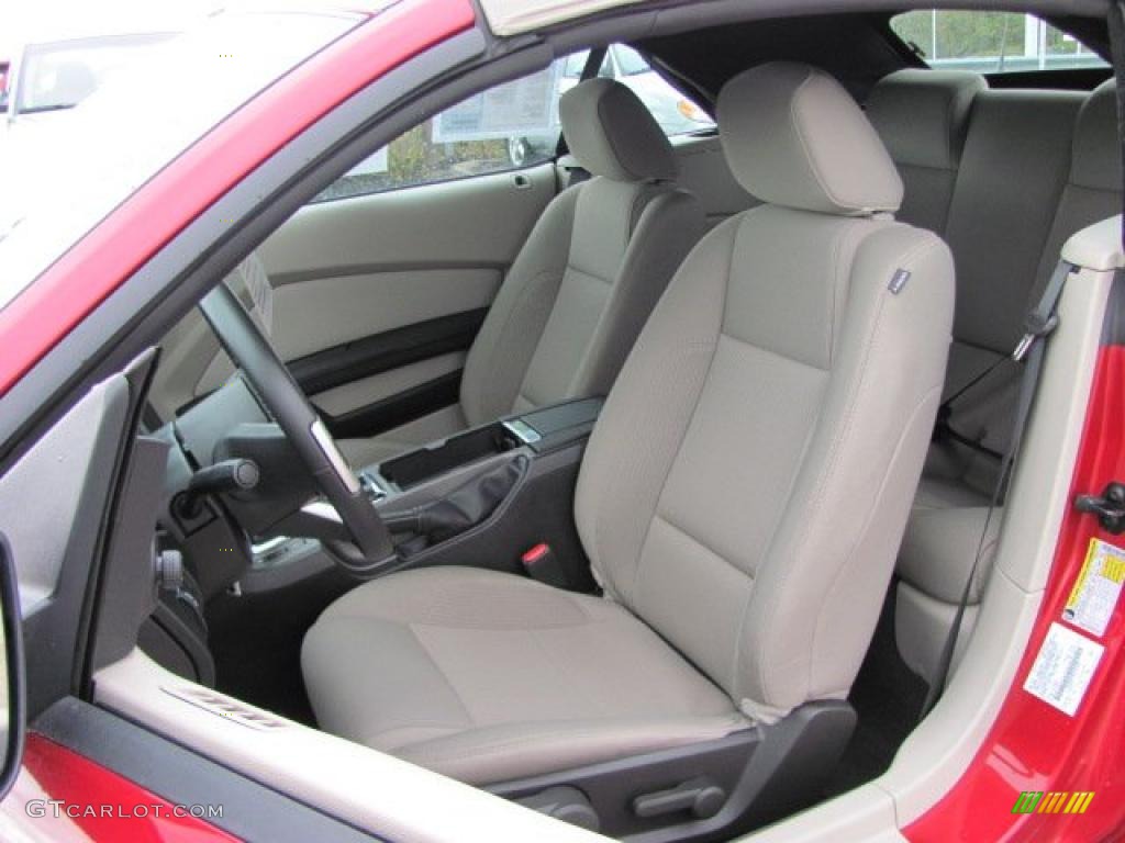 Stone Interior 2010 Ford Mustang V6 Convertible Photo #38645454