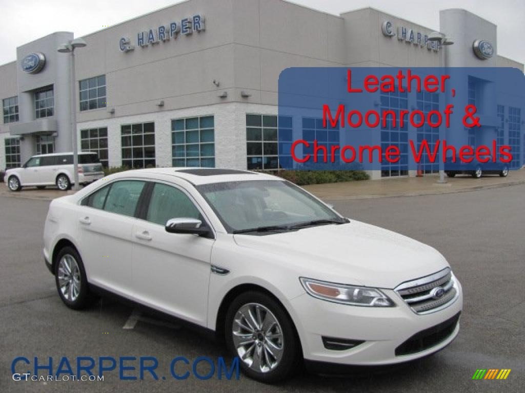 2010 Taurus Limited - White Suede Metallic / Light Stone photo #1