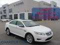 2010 White Suede Metallic Ford Taurus Limited  photo #1