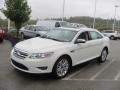 White Suede Metallic 2010 Ford Taurus Limited Exterior