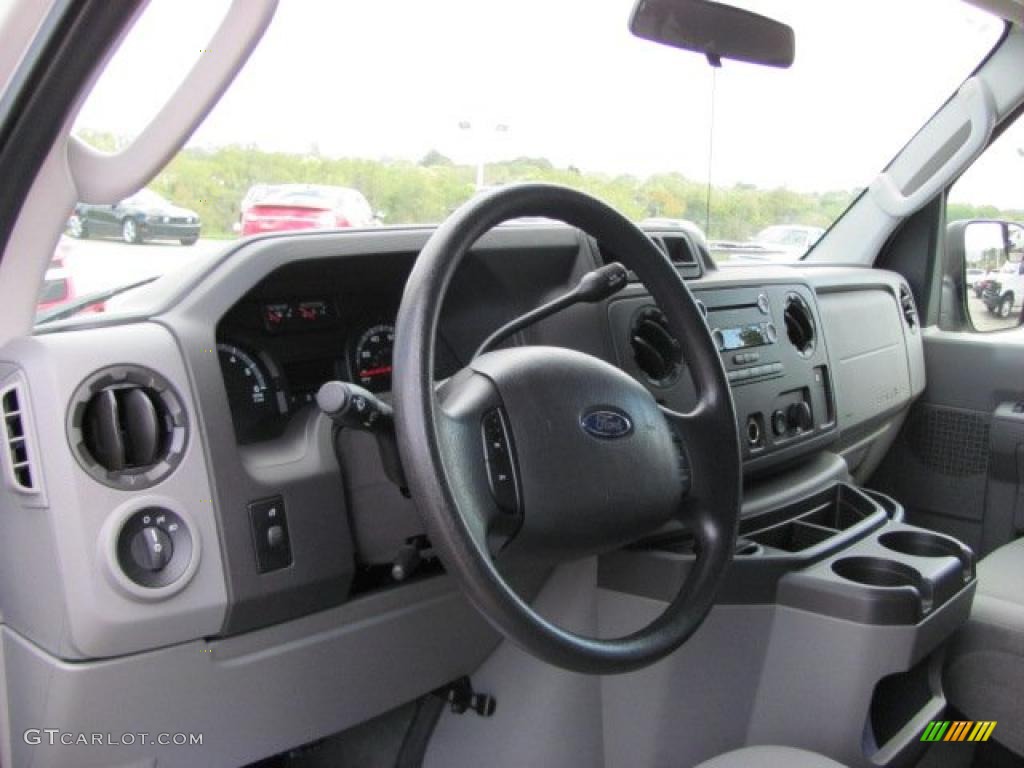 Medium Flint Interior 2010 Ford E Series Van E350 XLT Passenger Photo #38646398