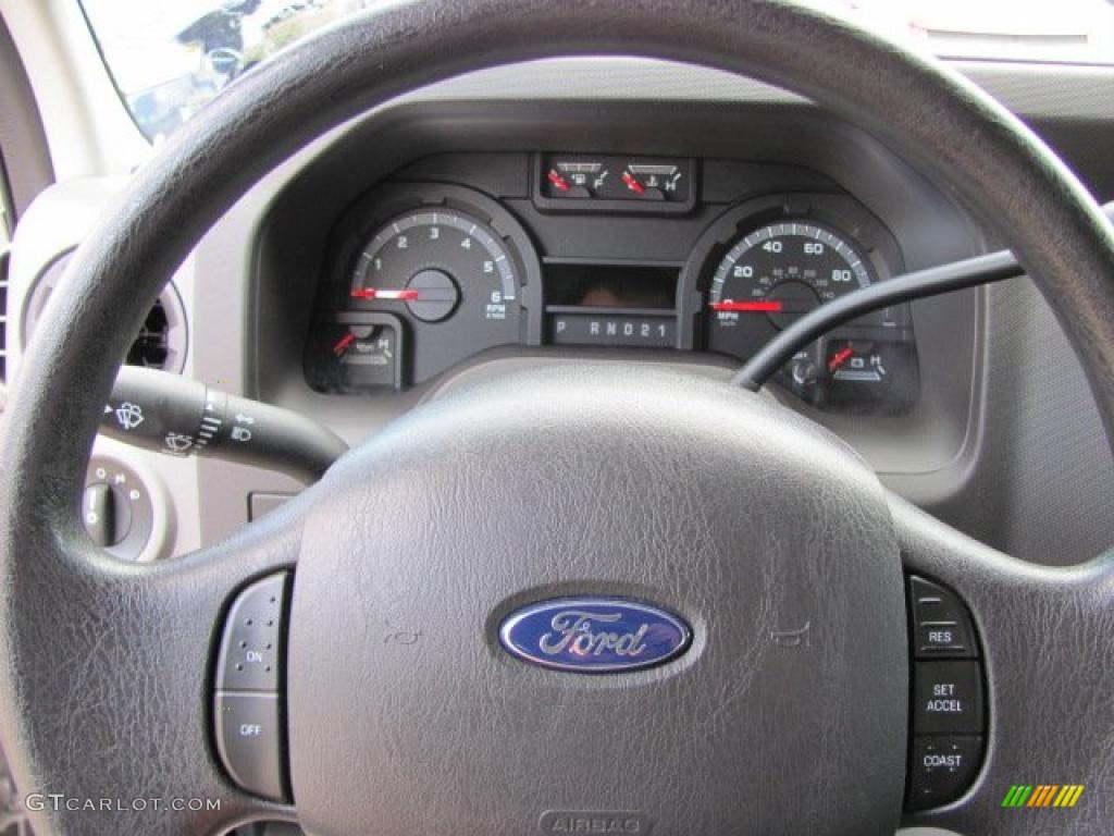 2010 Ford E Series Van E350 XLT Passenger Medium Flint Steering Wheel Photo #38646446