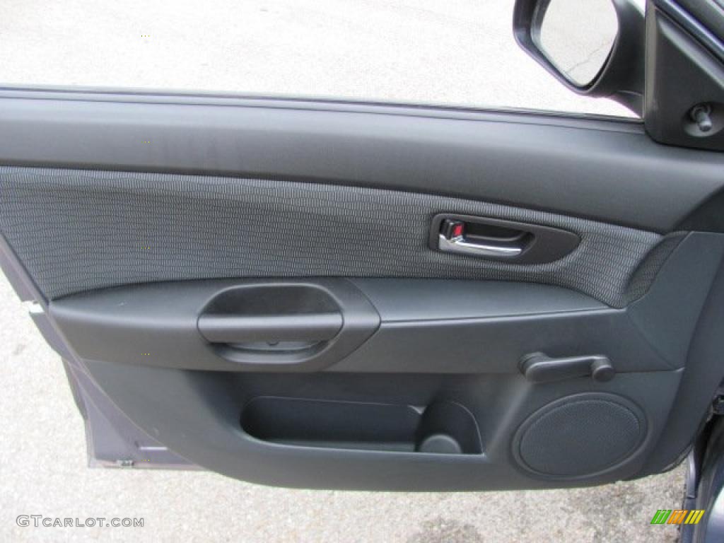 2009 Mazda MAZDA3 i Sport Sedan Black Door Panel Photo #38646730