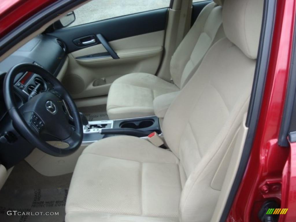 Beige Interior 2007 Mazda MAZDA6 i Sport Sedan Photo #38646802