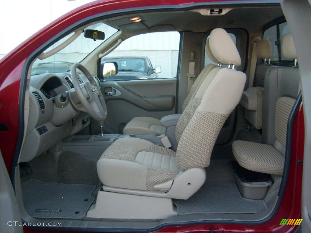 Beige Interior 2010 Nissan Frontier SE V6 King Cab 4x4 Photo #38647490