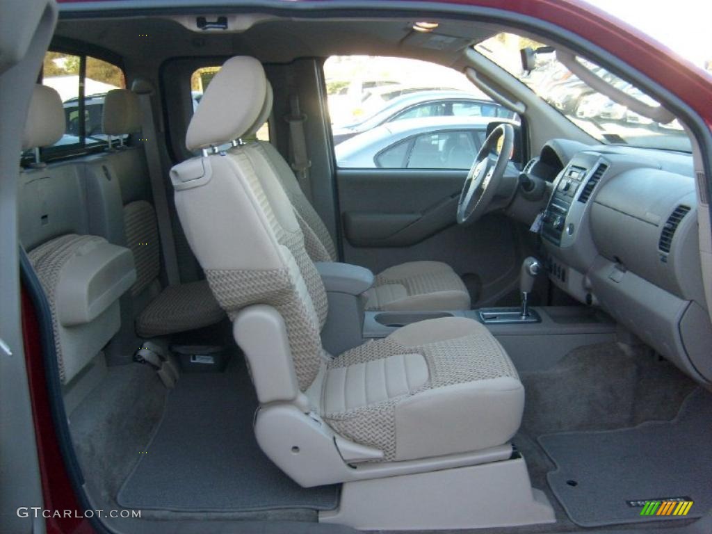 Beige Interior 2010 Nissan Frontier SE V6 King Cab 4x4 Photo #38647506