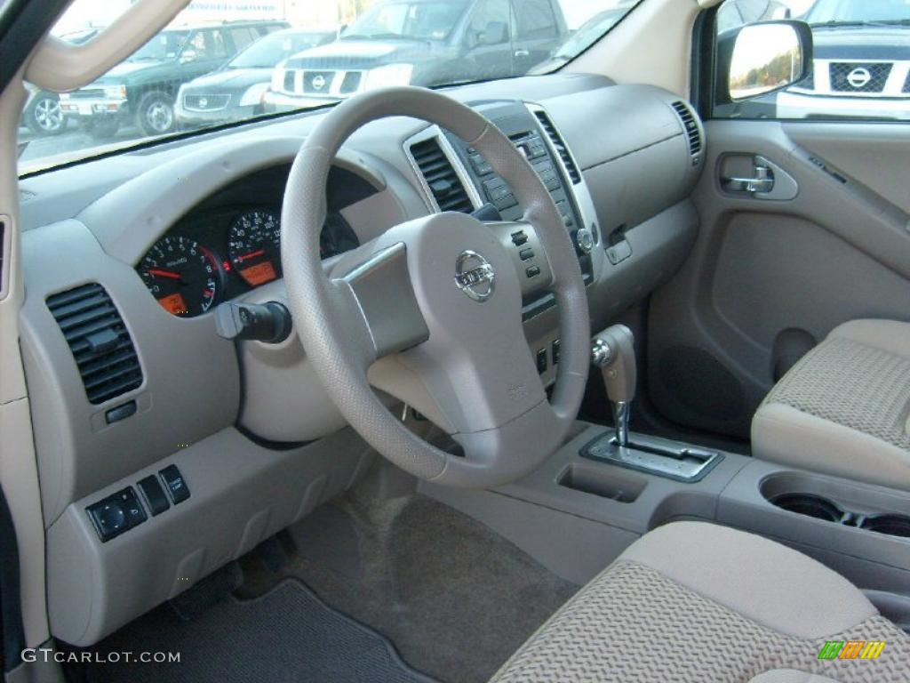 Beige Interior 2010 Nissan Frontier SE V6 King Cab 4x4 Photo #38647642