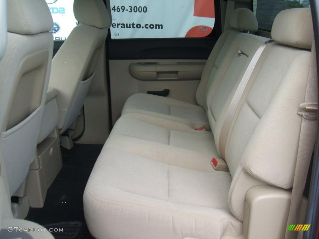 Light Cashmere/Ebony Black Interior 2007 Chevrolet Silverado 1500 LT Crew Cab Photo #38647806