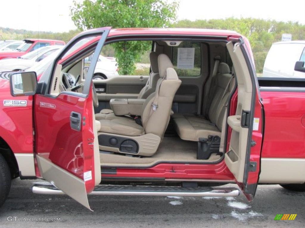 Tan Interior 2007 Ford F150 XLT SuperCab 4x4 Photo #38647850