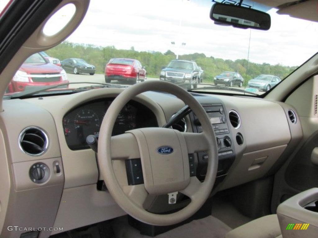 2007 Ford F150 XLT SuperCab 4x4 Tan Dashboard Photo #38647866