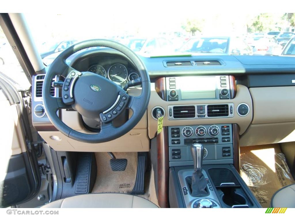 2008 Range Rover V8 HSE - Stornoway Grey Metallic / Sand/Jet photo #3