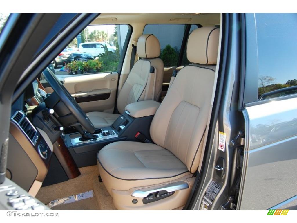 Sand/Jet Interior 2008 Land Rover Range Rover V8 HSE Photo #38649010