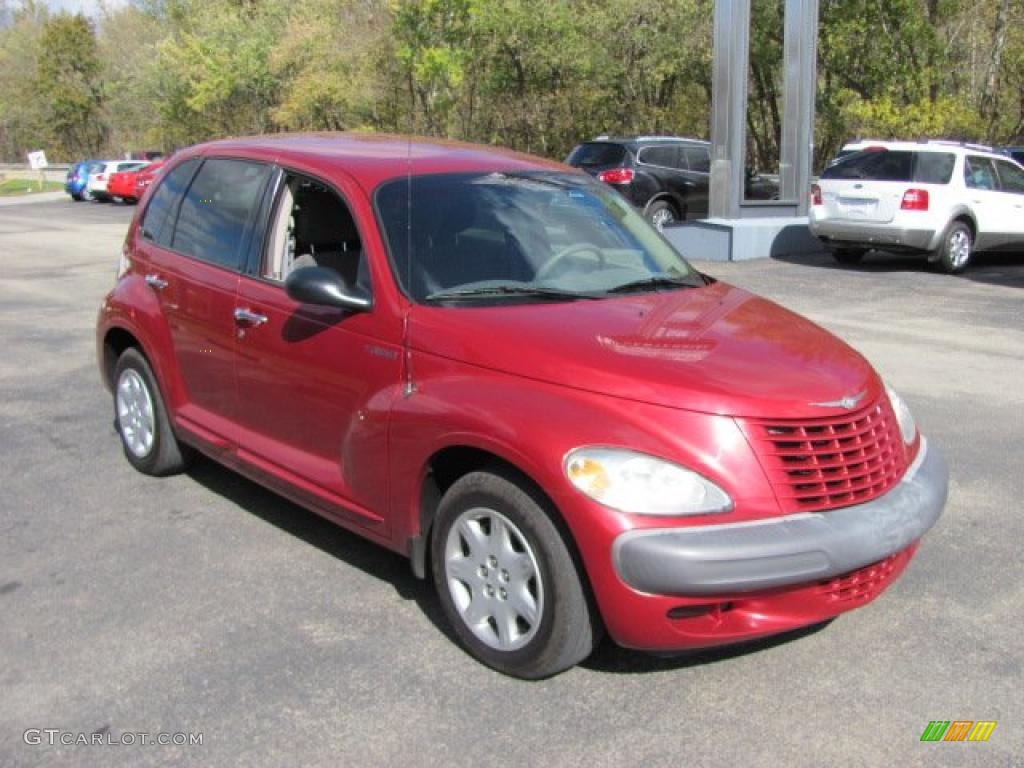 Inferno Red Pearl 2001 Chrysler PT Cruiser Standard PT Cruiser Model Exterior Photo #38649398