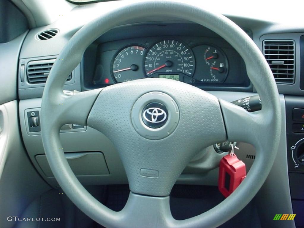 2007 Toyota Corolla LE Stone Steering Wheel Photo #38651150