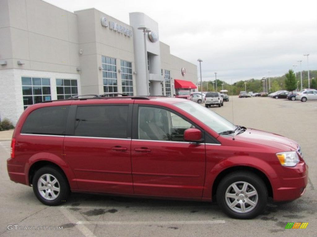 Inferno Red Crystal Pearlcoat 2008 Chrysler Town & Country Touring Exterior Photo #38651606