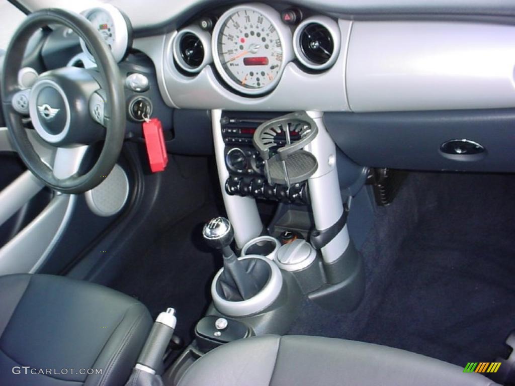 2005 Mini Cooper Hardtop Panther Black Dashboard Photo #38652642