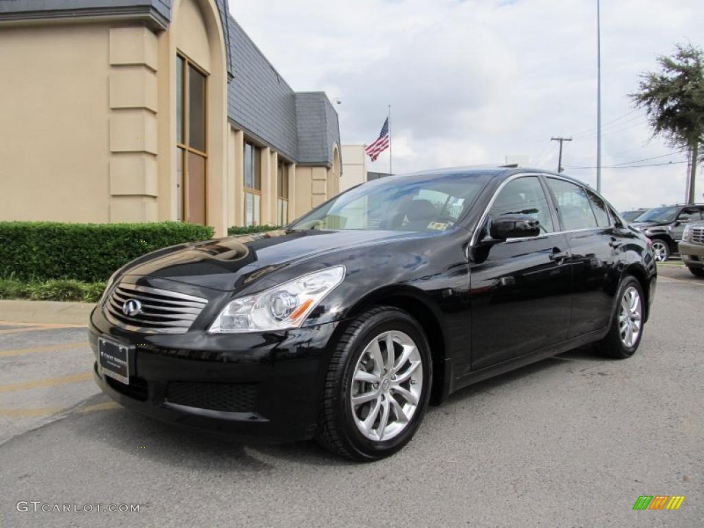 Black Obsidian 2007 Infiniti G 35 Journey Sedan Exterior Photo #38654934