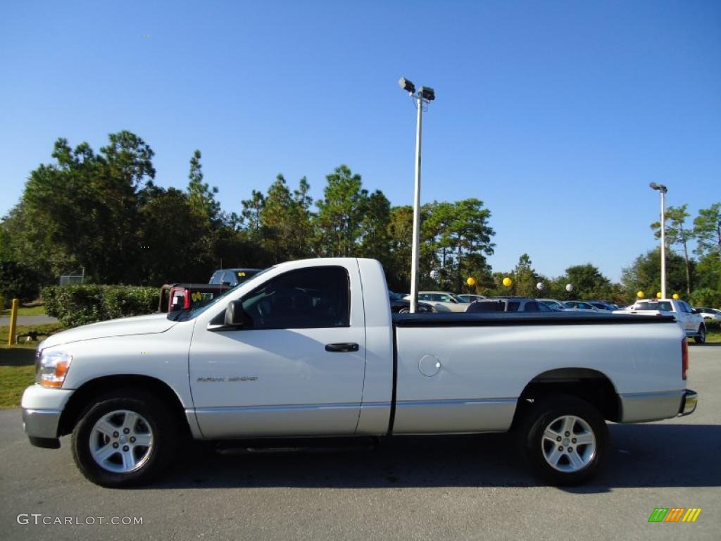 2006 Ram 1500 SLT Regular Cab - Bright White / Medium Slate Gray photo #2