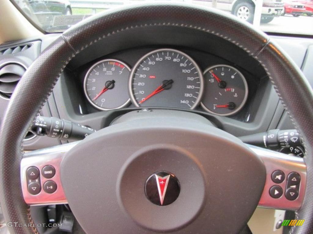 2007 Pontiac Grand Prix GT Sedan Cashmere Steering Wheel Photo #38655574