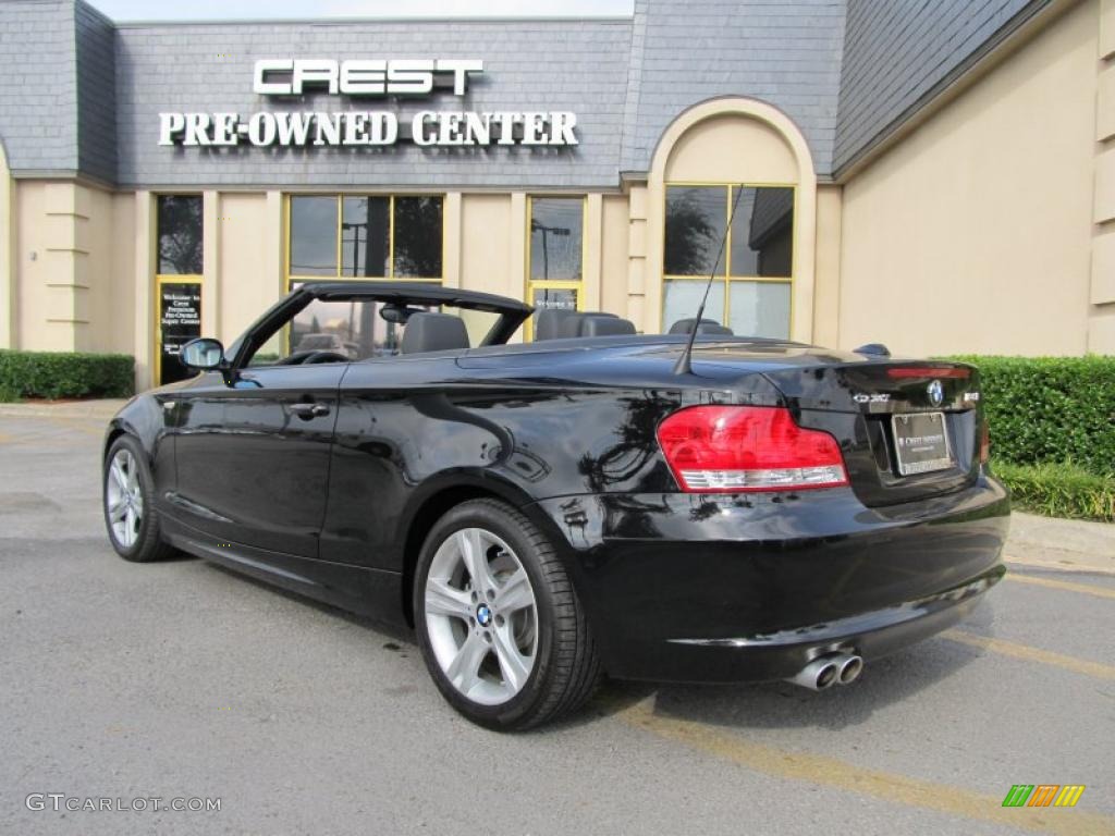 2009 1 Series 128i Convertible - Jet Black / Black photo #5