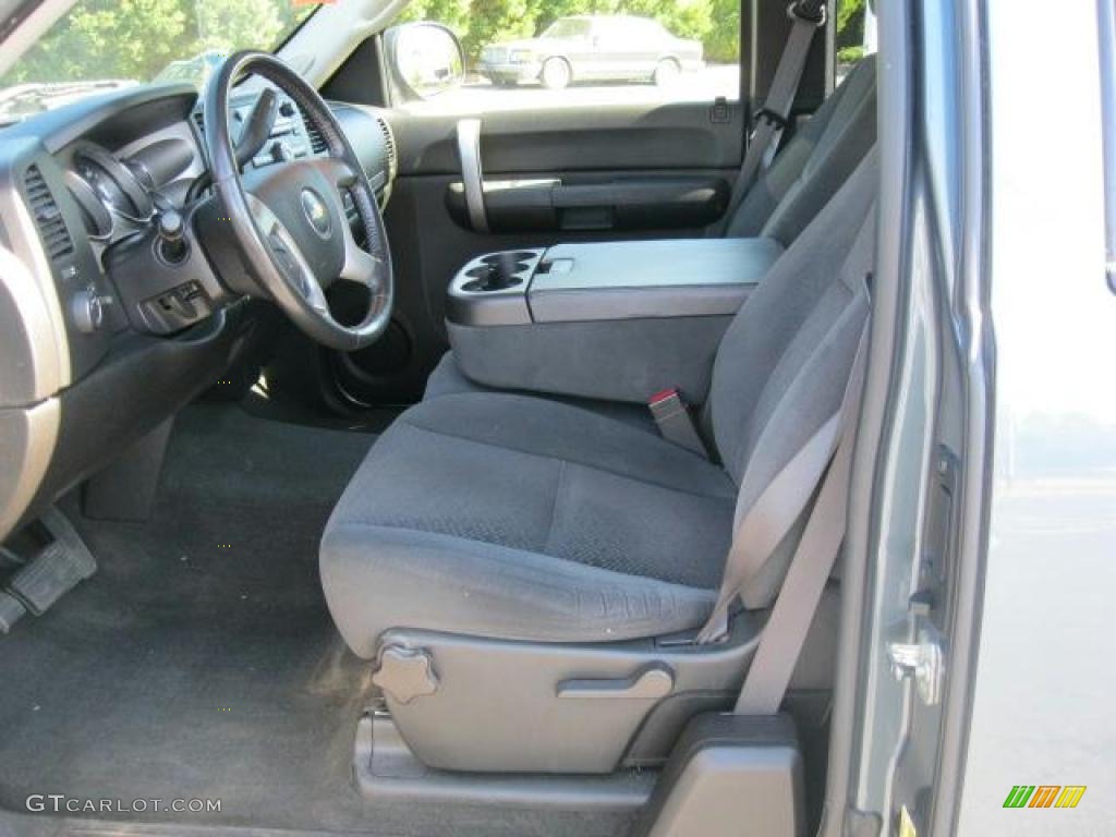 Ebony Interior 2008 Chevrolet Silverado 1500 LT Extended Cab Photo #38657102