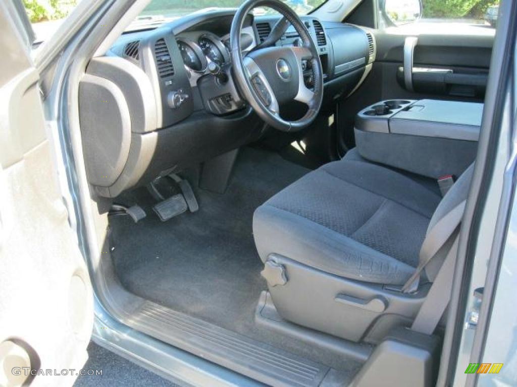 Ebony Interior 2008 Chevrolet Silverado 1500 LT Extended Cab Photo #38657114