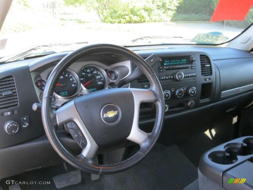 2008 Chevrolet Silverado 1500 LT Extended Cab Ebony Dashboard Photo #38657130