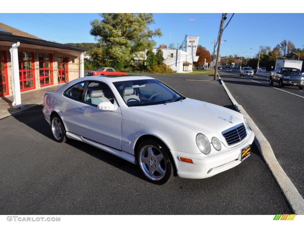 Glacier White 2000 Mercedes-Benz CLK 430 Coupe Exterior Photo #38658802