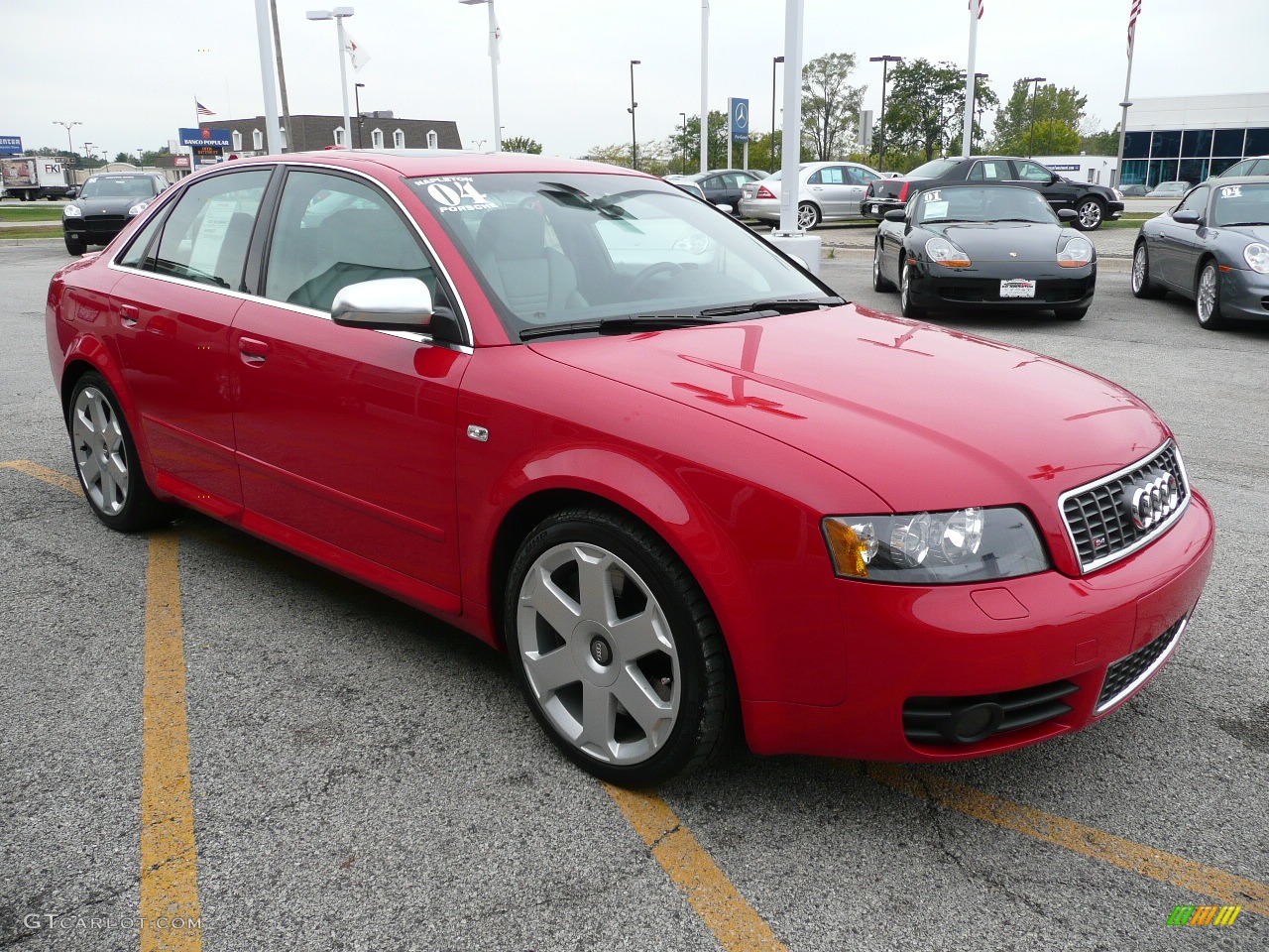 2004 S4 4.2 quattro Sedan - Brilliant Red / Silver photo #1