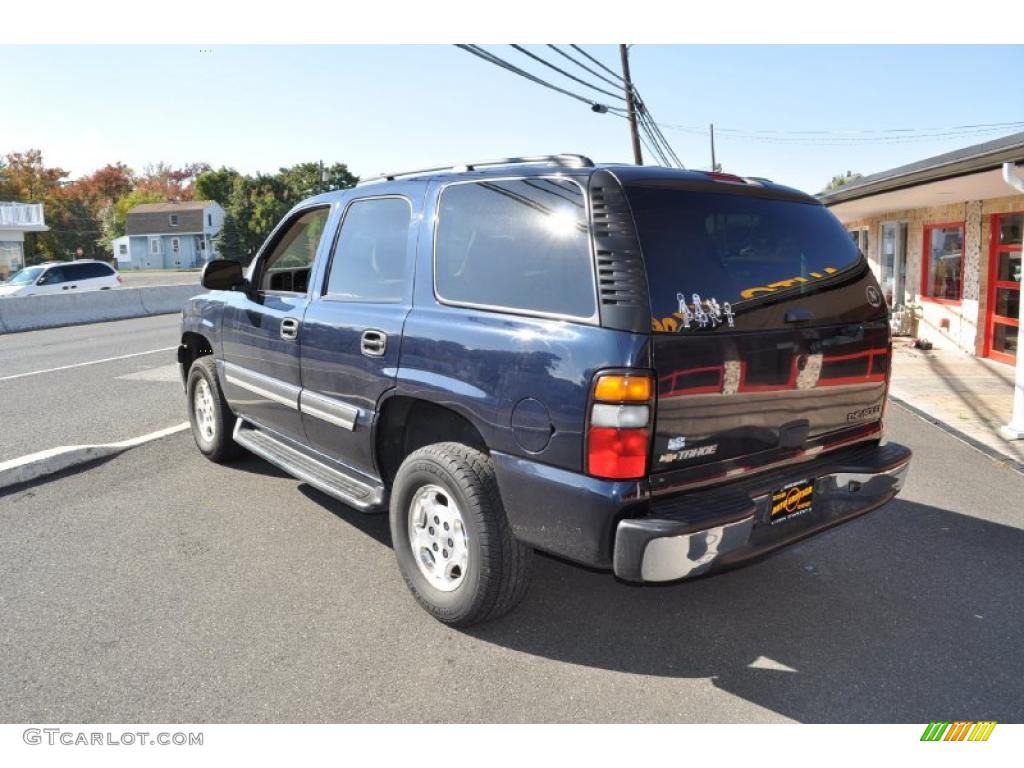 2005 Tahoe LS 4x4 - Dark Blue Metallic / Gray/Dark Charcoal photo #4