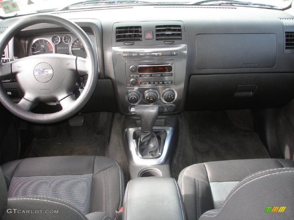 2007 Hummer H3 Standard H3 Model Ebony Black Dashboard Photo #38660930